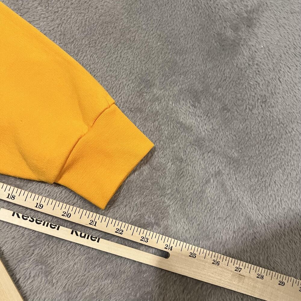 Champion Tuskegee University Sweatshirt Mens Large Yellow Crewneck Fleece - Picture 8 of 8